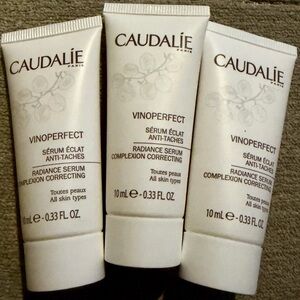 Caudalie Vinoperfect Radiance Serum 10ml  x 3  new- not used- unboxed
